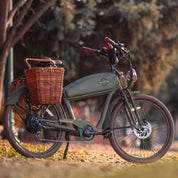 Rear Pannier Wicker Basket