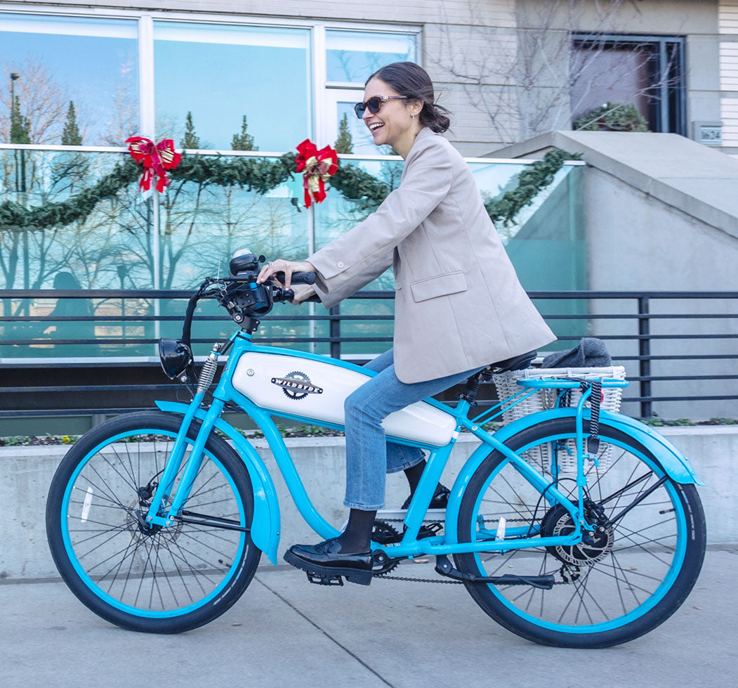electric bicycle retro style Hunni Bunni 750W Classic Cruiser eBike – Wildsyde® Electric Bicycles