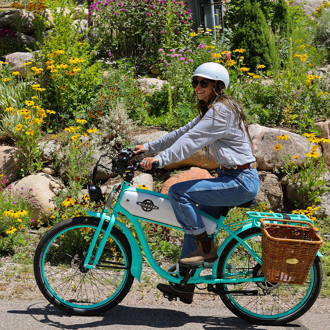 Nantucket Bike Basket Surfside Panier Vélo Enfant Maille Métallique Gris Anthracite - Fixation Guidon Facile