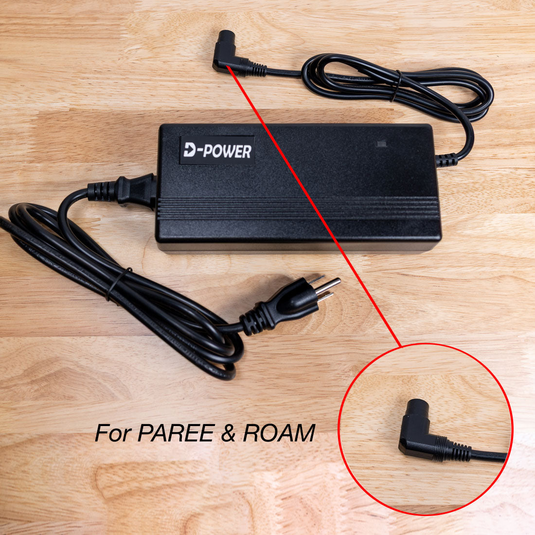 48V Battery Chargers 2. Barrel charger for Paree/Roam Pre 2024 models