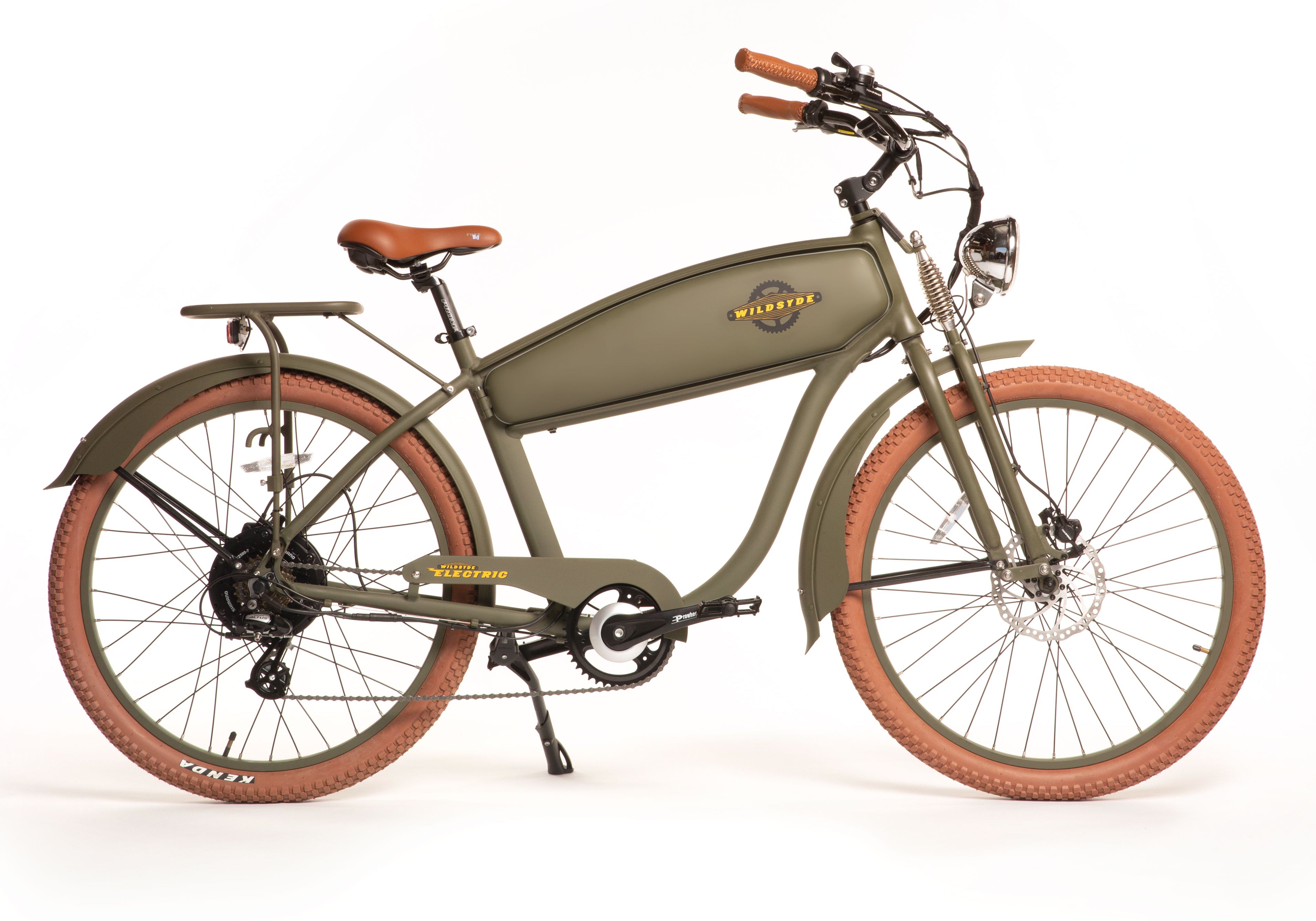 Shadow 750W Classic Cruiser eBike Matte Olive