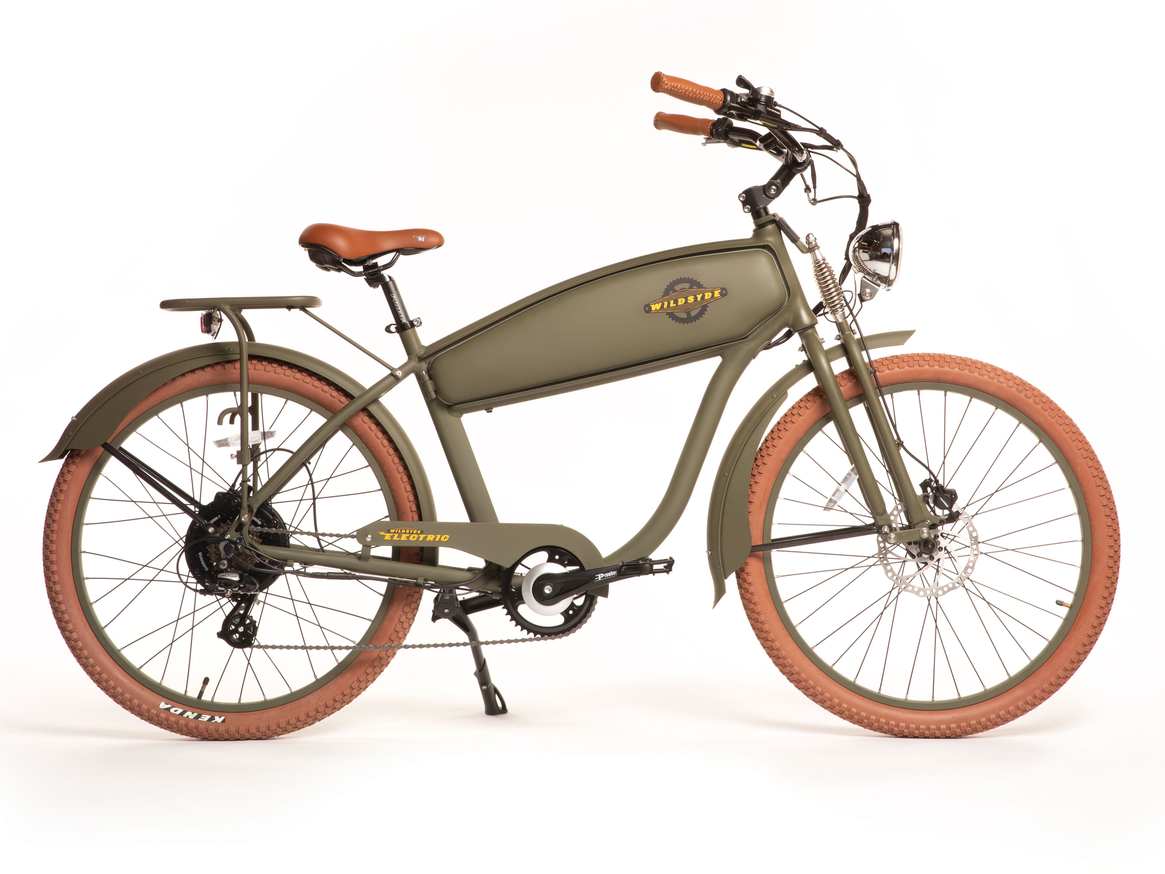 Shadow 750W Classic Cruiser eBike Matte Olive
