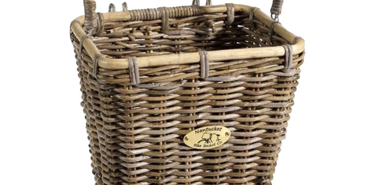 Rear Pannier Wicker Basket